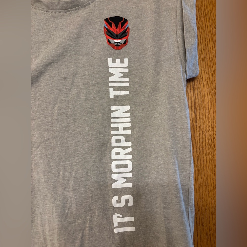 Light Gray Power Rangers Tee - Picture 2 of 6